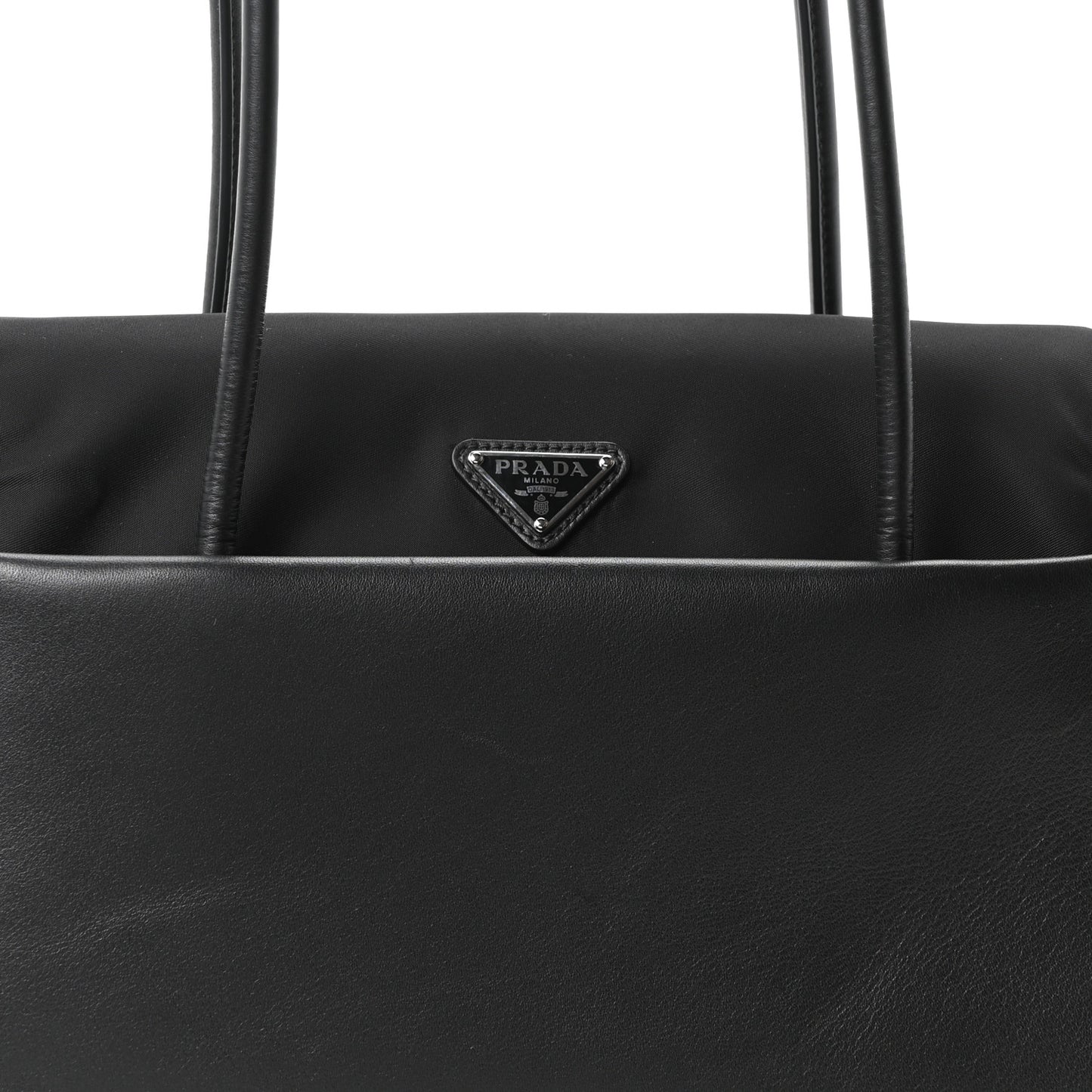 Nappa Re-Nylon Medium Passage Bag Black