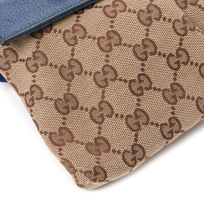 Gucci Monogram Web Belt Bag Navy 5 of 8