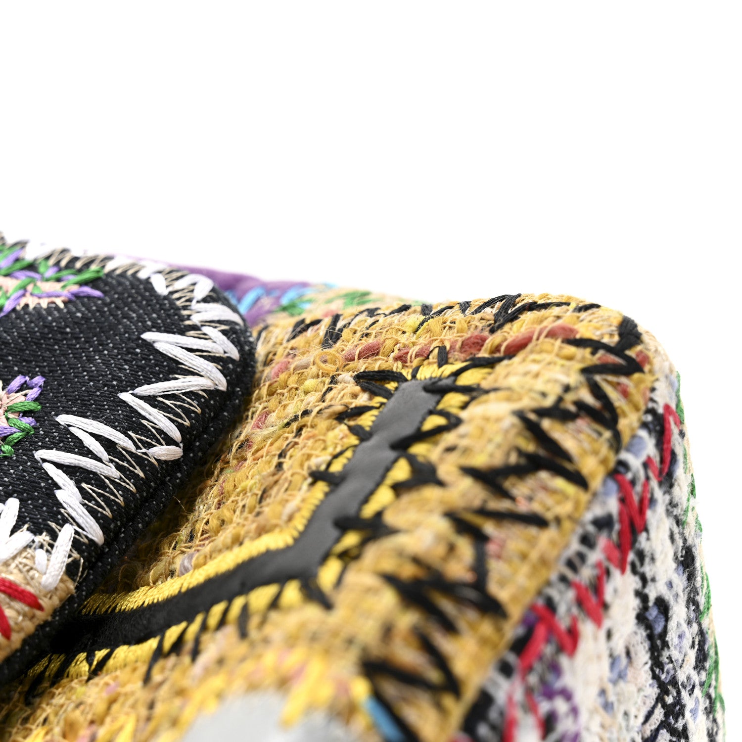 Chanel Patchwork Jumbo Flap Yellow Multicolor 11 of 13