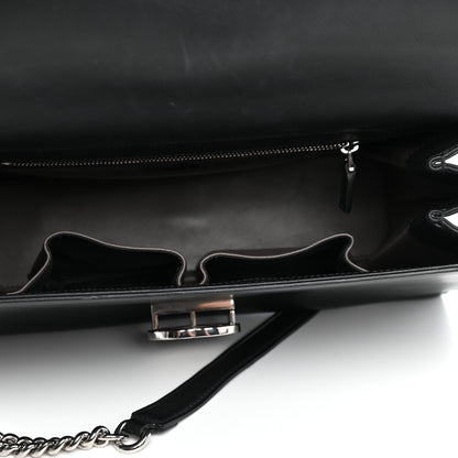 Gucci Moon Calfskin Medium Interlocking G Shoulder Bag Black 5 of 11