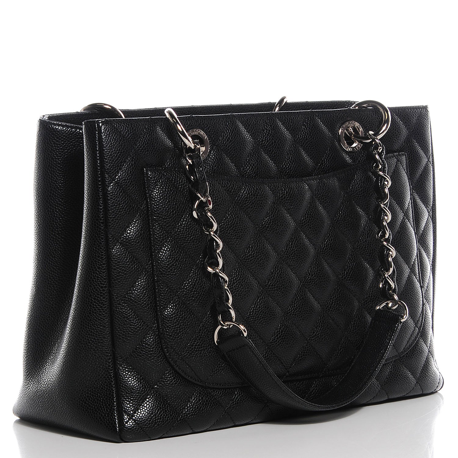 Chanel Caviar Grand Shopping Tote GST Black 3 of 7