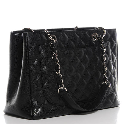 Chanel Caviar Grand Shopping Tote GST Black 3 of 7