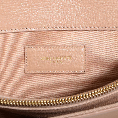 Saint Laurent Calfskin Canvas Small Muse Two Beige 6 of 10