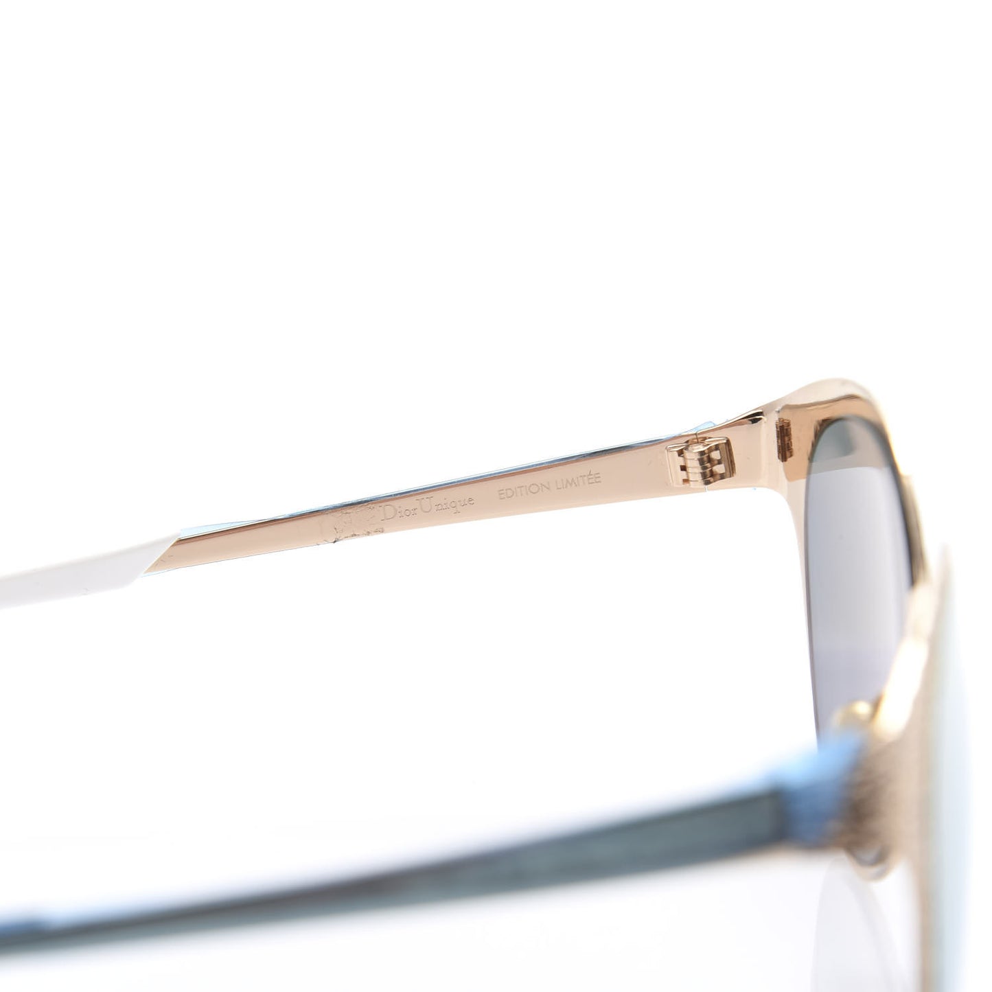 Metal Mirrored Unique Limited Edition Sunglasses Gold