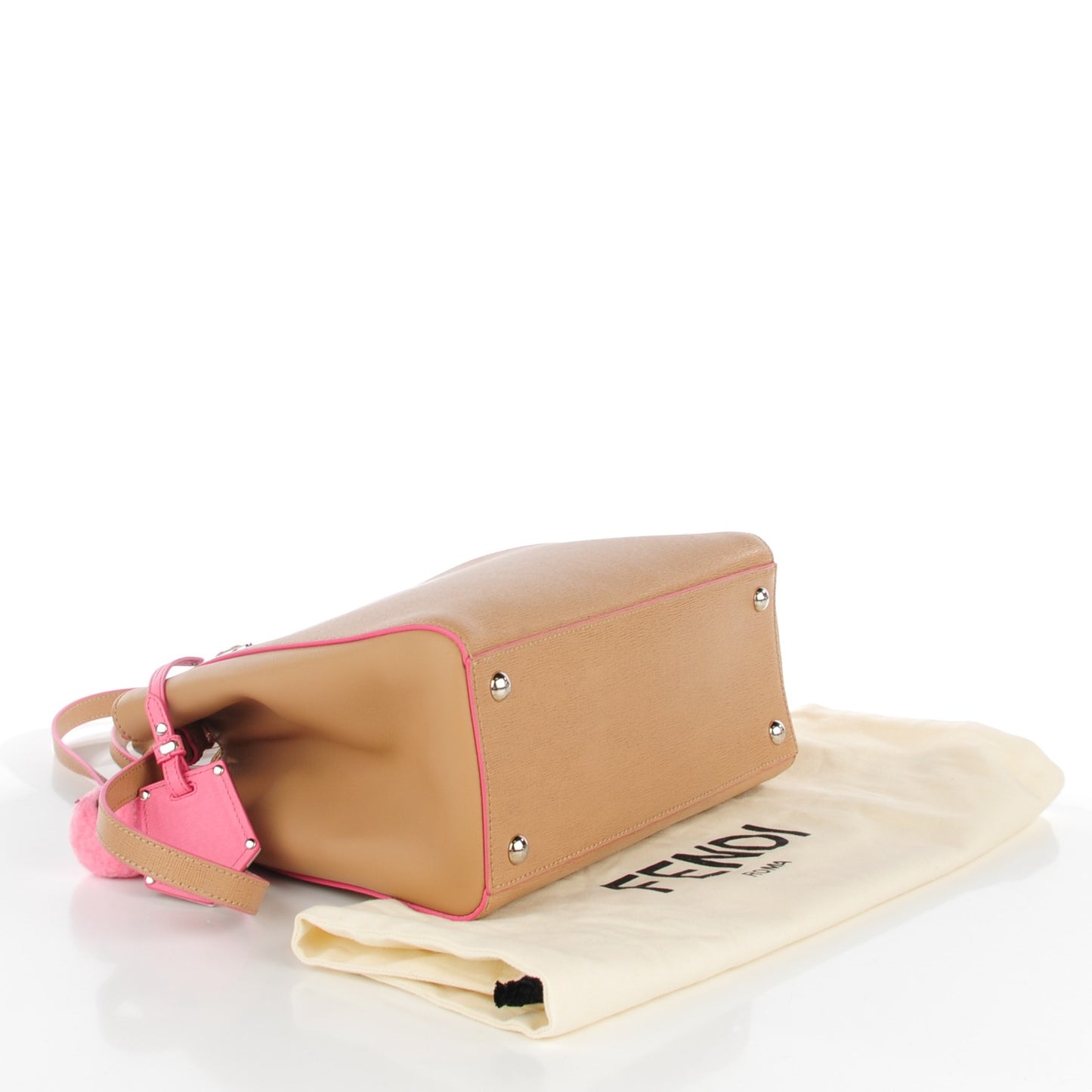 Vitello Elite Light Bulb Charm Petite 2Jours Tote Cuoio