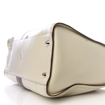 Gucci Calfskin Web Duffle White 7 of 11