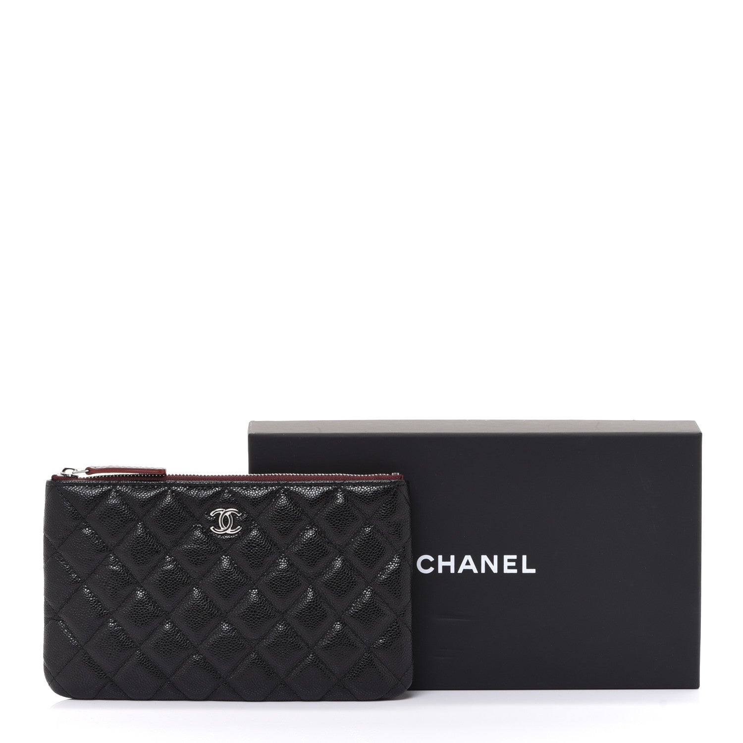 Chanel Caviar Quilted Cosmetic Case Black 8 of 8