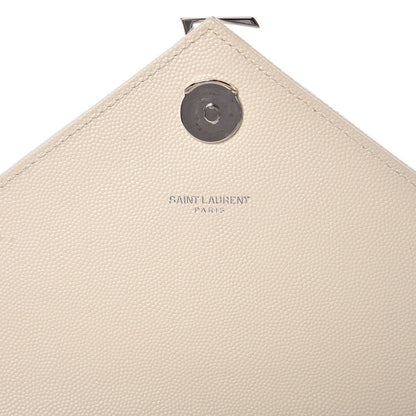 Saint Laurent Grain De Poudre Large Tri-Quilt Monogram Satchel Porcellana 7 of 9
