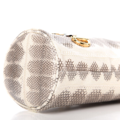 Gucci Snakeskin Mini Zumi Bucket Bag Grey 7 of 9