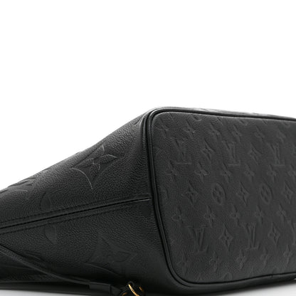 Louis Vuitton Empreinte Monogram Giant Neverfull MM Black 9 of 10