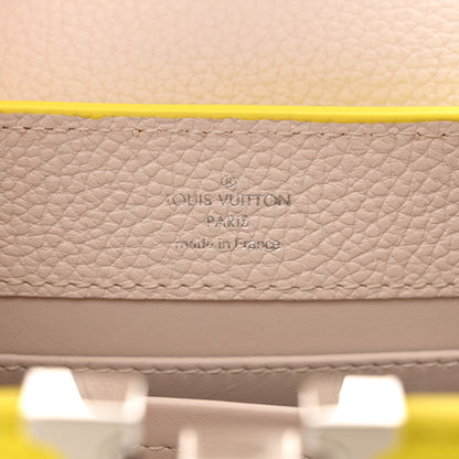 Louis Vuitton Taurillon Mini Capucines Yellow Beige 7 of 10
