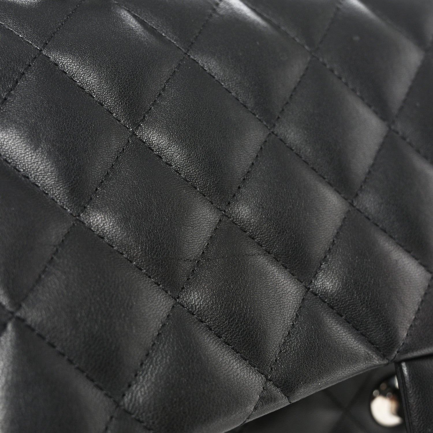 Chanel Lambskin Quilted Jumbo Double Flap Black 12 of 12