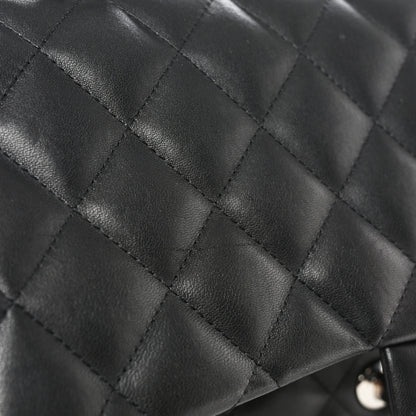 Chanel Lambskin Quilted Jumbo Double Flap Black 12 of 12