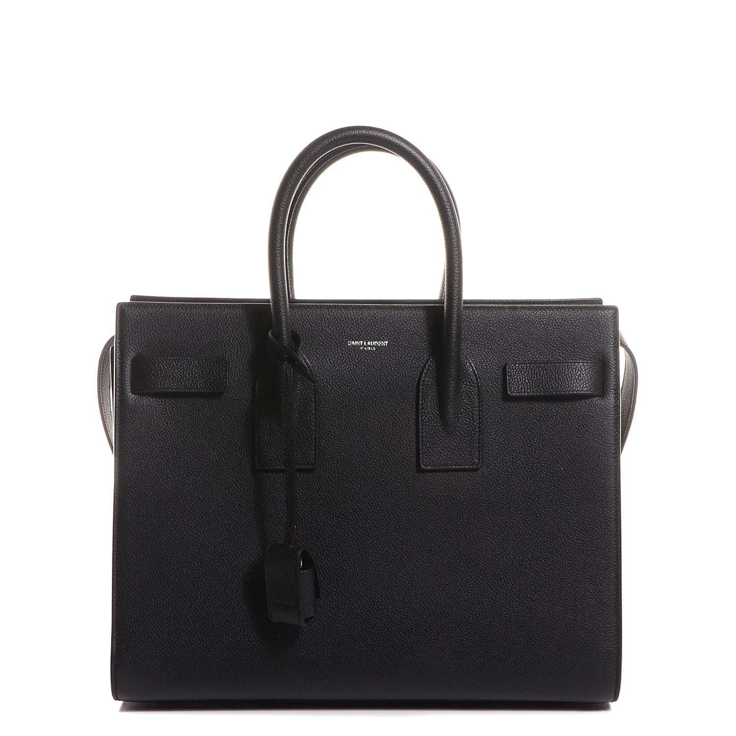 Saint Laurent Grained Calfskin Small Sac De Jour Black 1 of 8