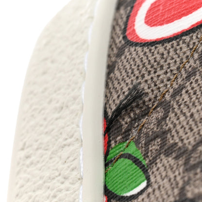 Gucci GG Supreme Monogram Apple Womens Ace Sneakers 36 Red 9 of 10