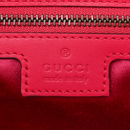 Gucci Velvet Matelasse Double G Studs Small Torchon GG Marmont Shoulder Bag Raspberry Rose 6 of 10