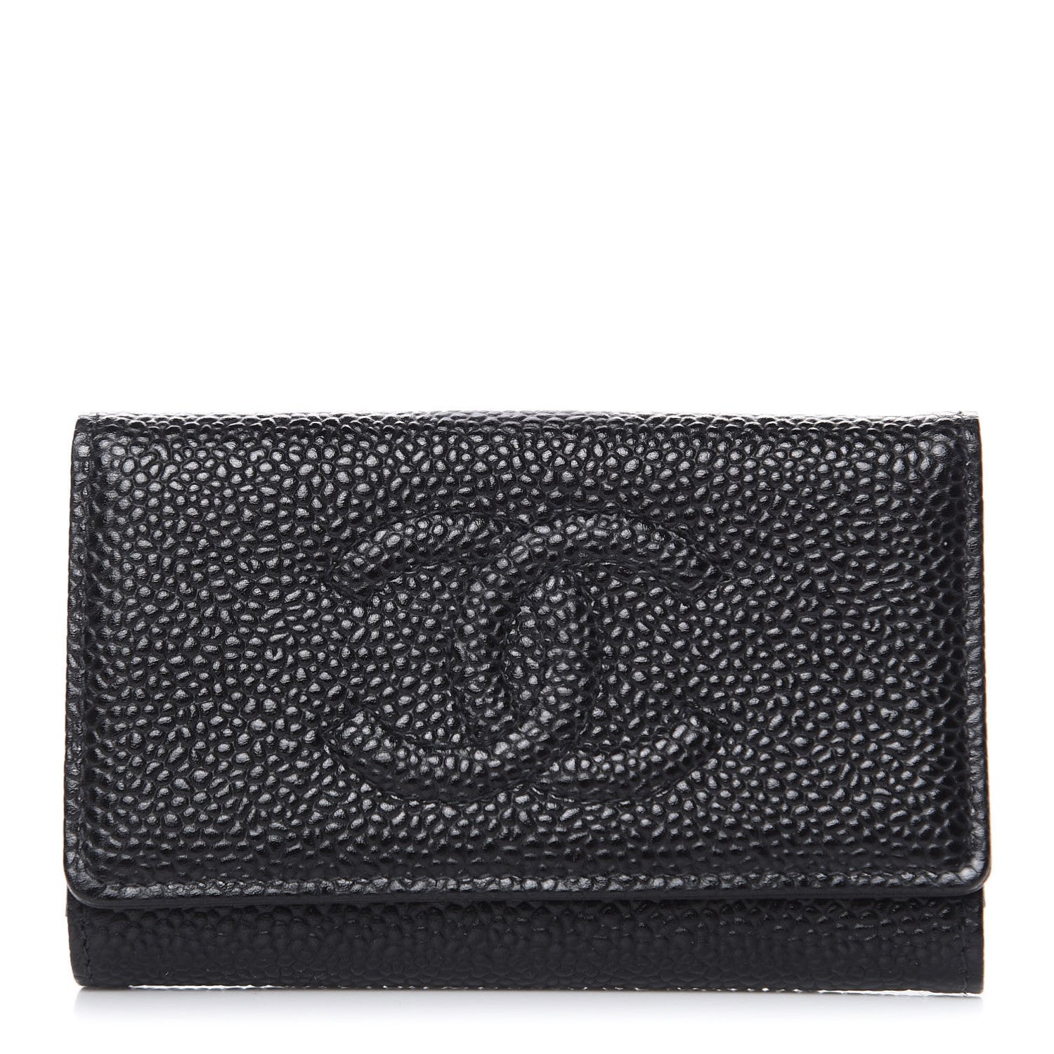 Chanel Caviar Timeless CC 6 Key Holder Case Black 1 of 10
