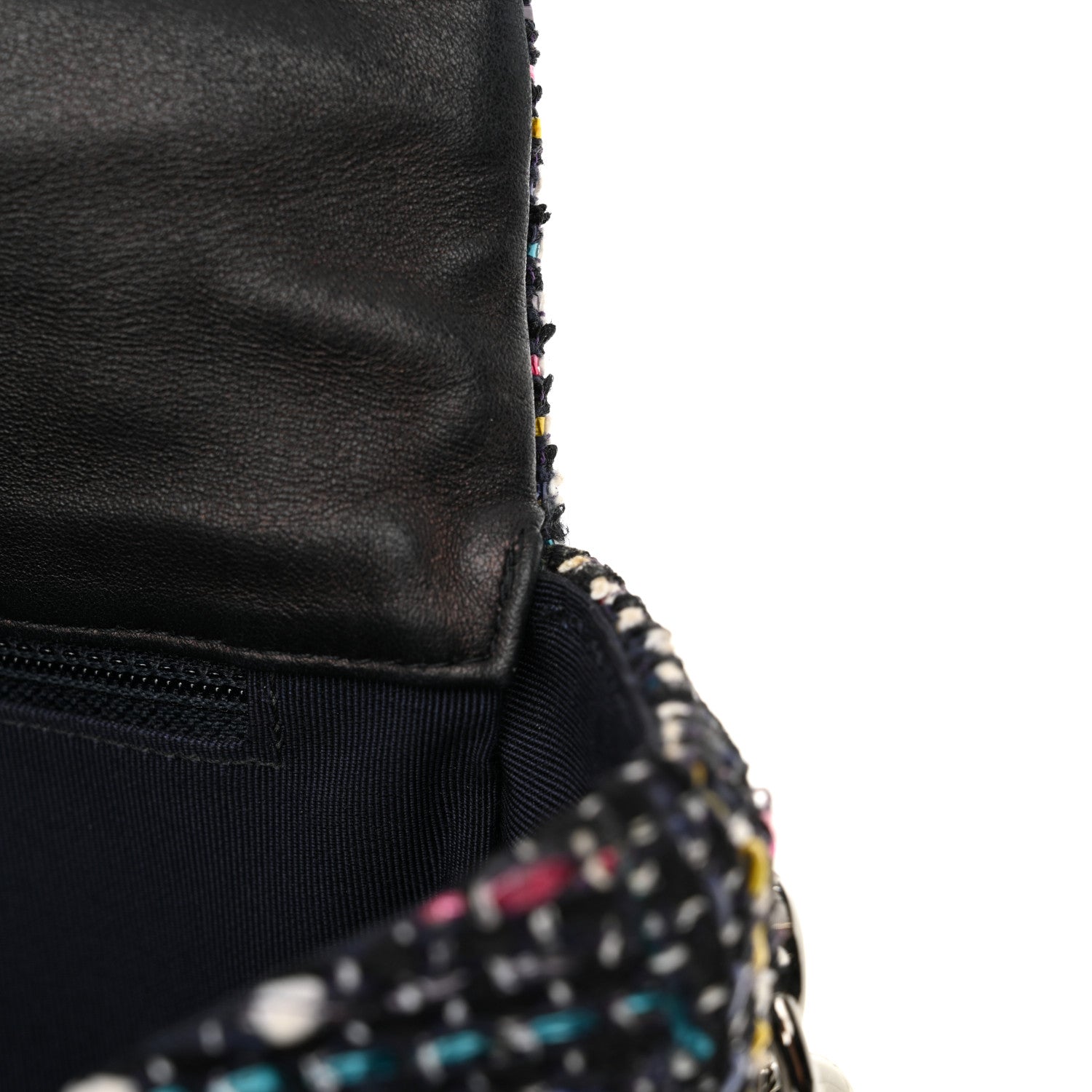 Chanel Tweed Small Messenger Flap Navy 11 of 11