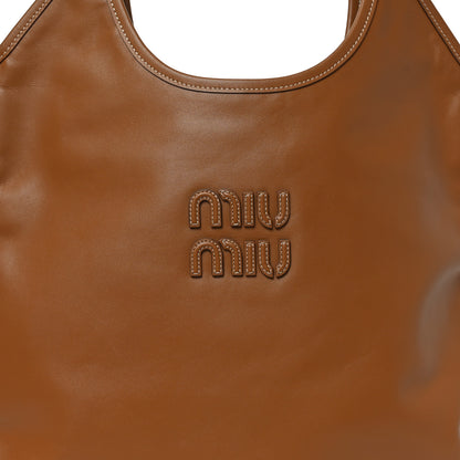 Miu Miu Nappa Ivy Bag Cognac 7 of 9
