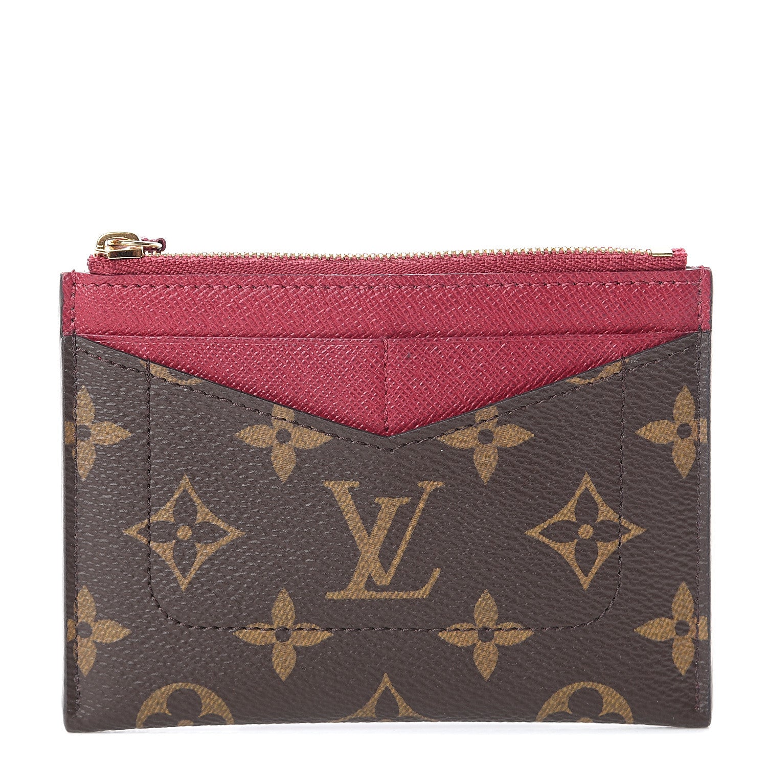 Louis Vuitton Monogram Zipped Card Holder Fuchsia 1 of 5