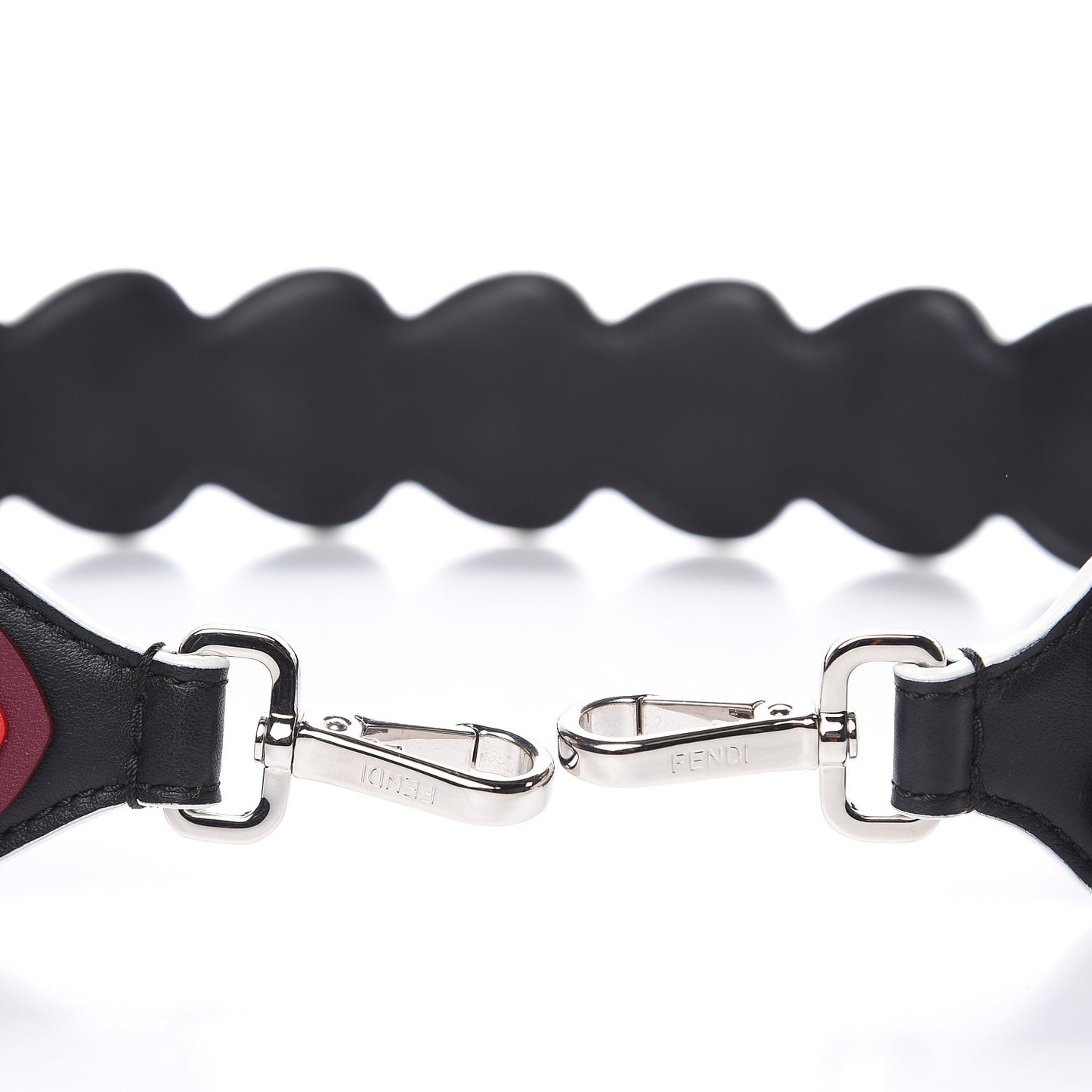 Vitello Dolce Heart Spike Studded Strap You Black Multicolor