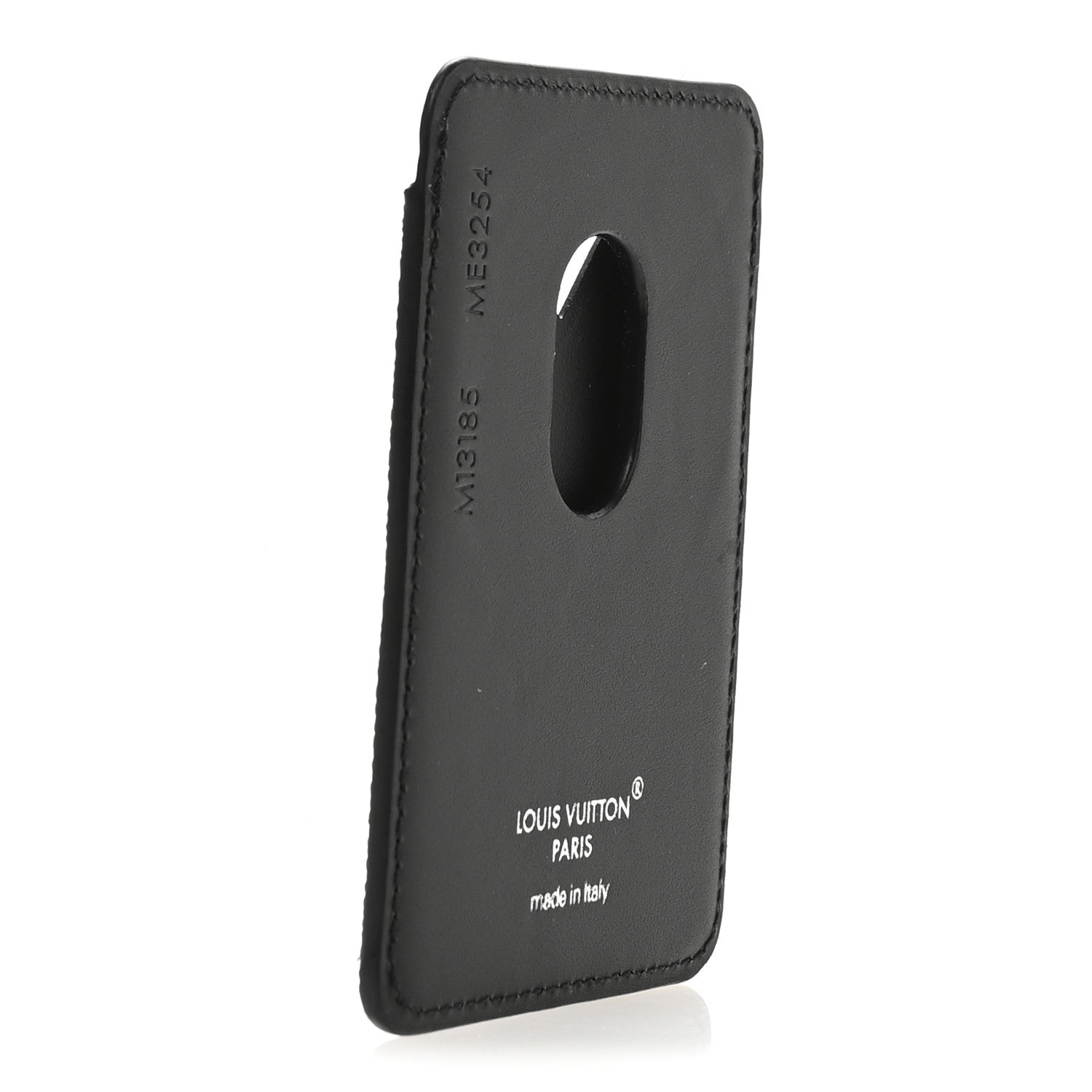 Louis Vuitton Monogram Macassar Magnetic Card Holder Black 3 of 6