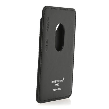 Louis Vuitton Monogram Macassar Magnetic Card Holder Black 3 of 6