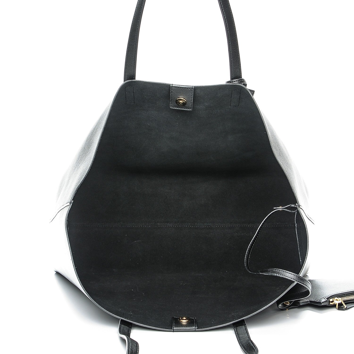 Saint Laurent Calfskin Large Shopping Tote Black 6 of 11