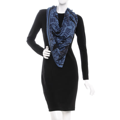 Hermes Cashmere Silk Shawl 140 2 of 4