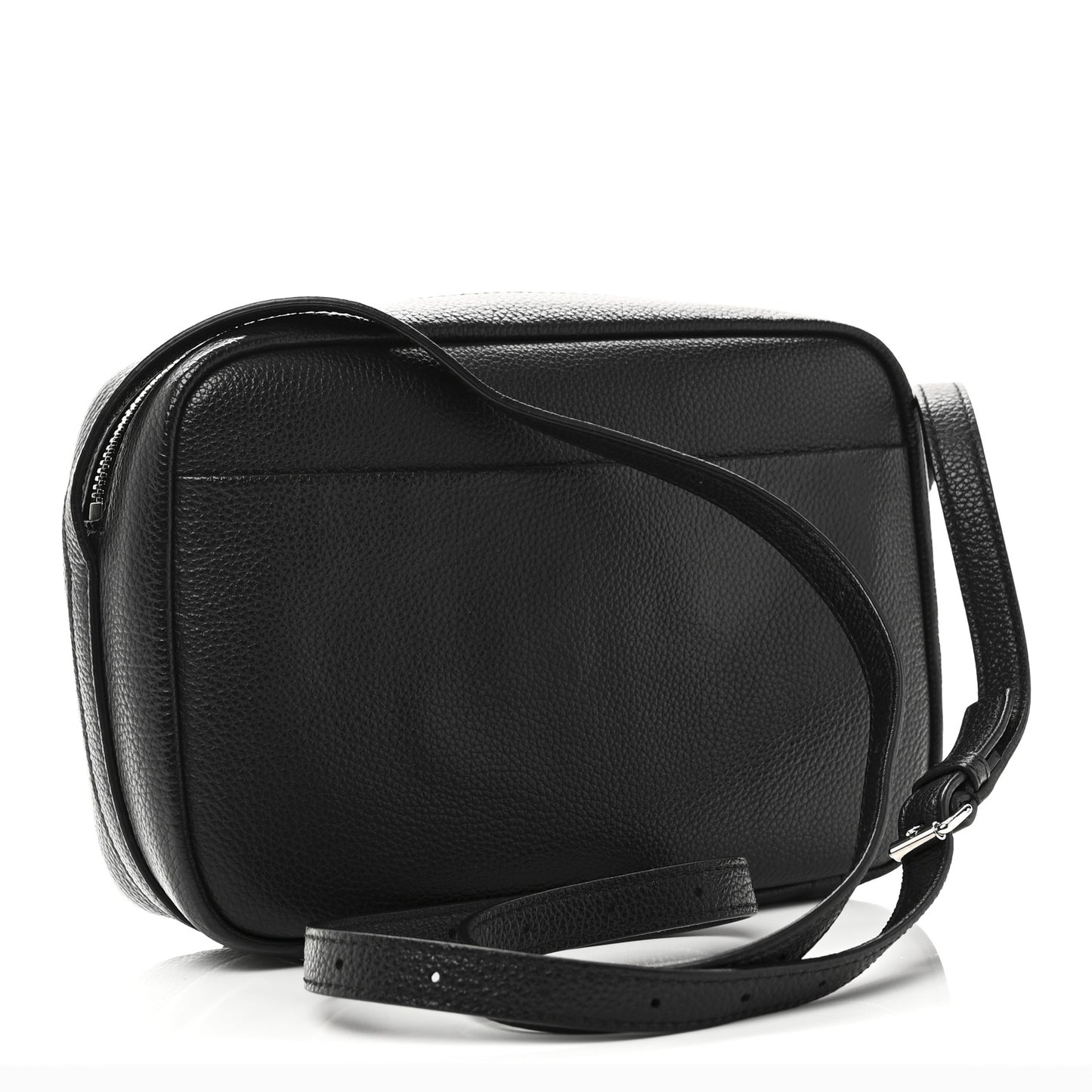 Calfskin Logo M Everyday Camera Bag Black