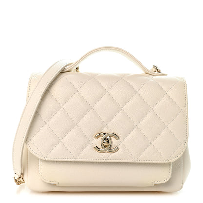 Chanel Caviar Quilted Medium Business Affinity Flap White 1 of 12