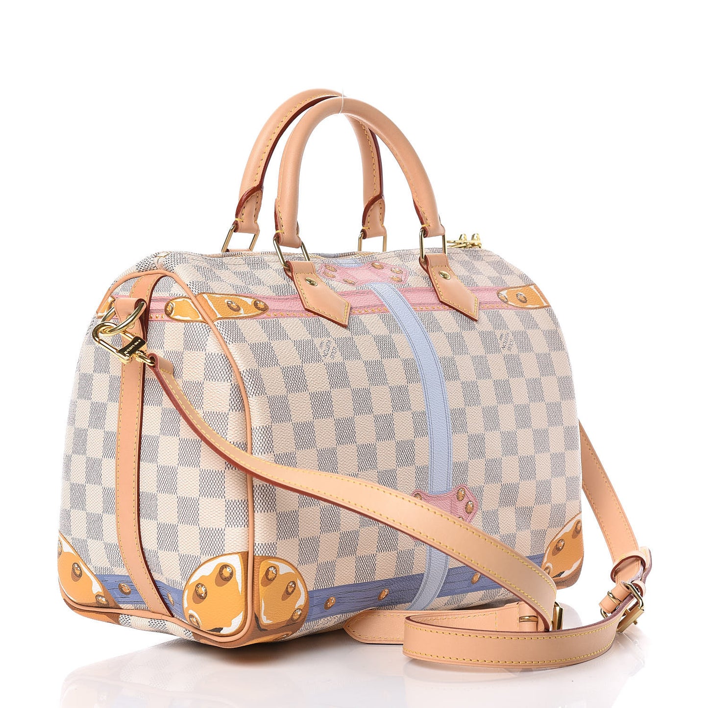 Damier Azur Summer Trunks Speedy Bandouliere 30
