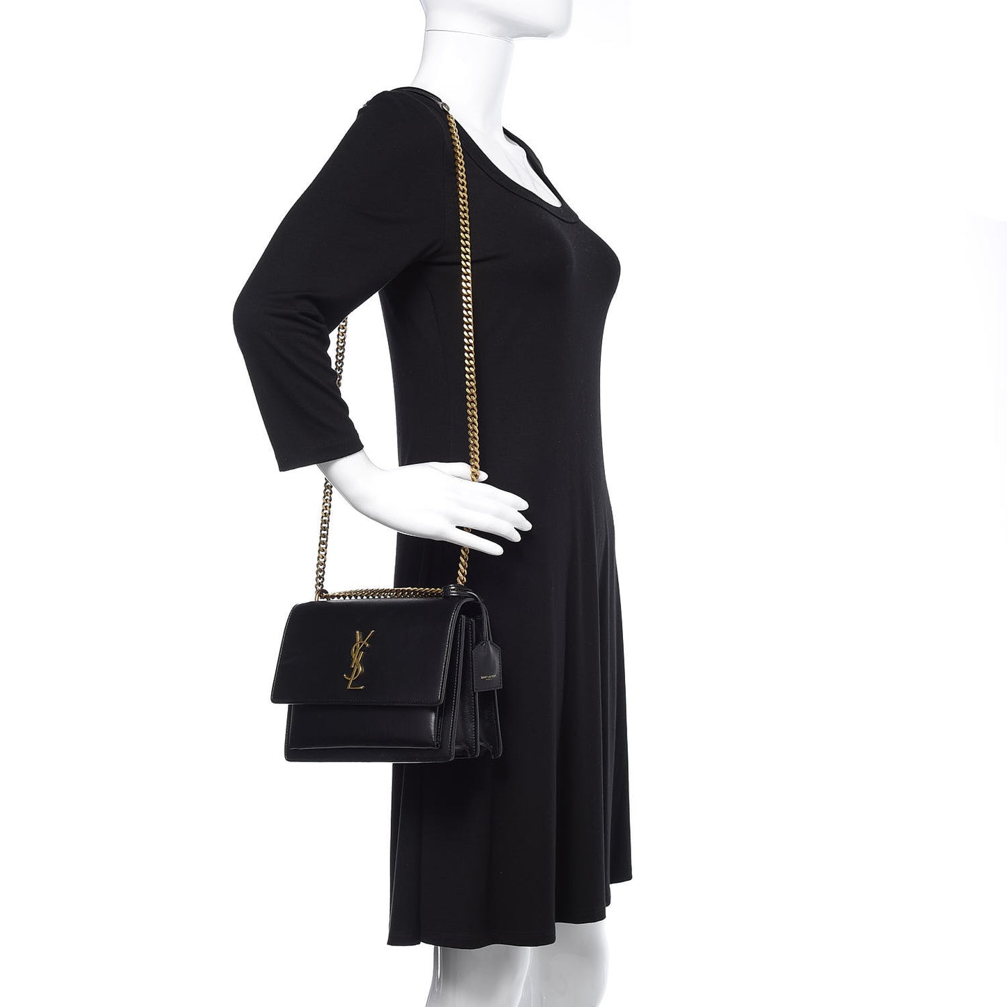 Calfskin Medium Monogram Sunset Black