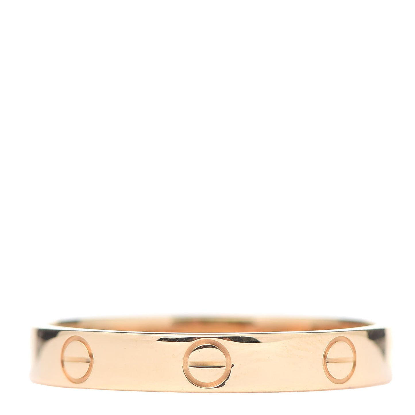 18K Yellow Gold 3.5mm LOVE Wedding Band Ring 64 10.75