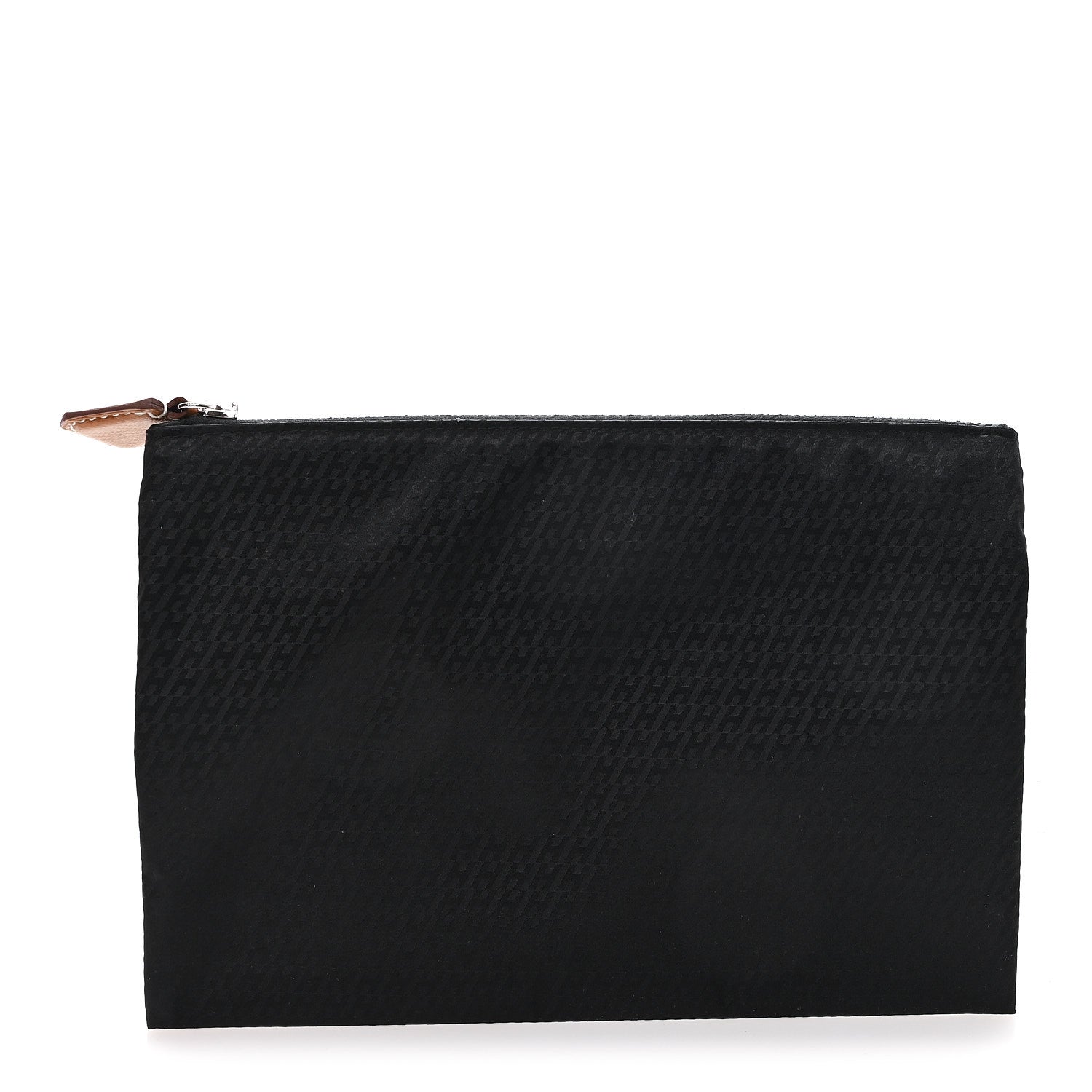 Hermes Technical Silk H En Bias Silky Pocket Cosmetic Case Black 1 of 7