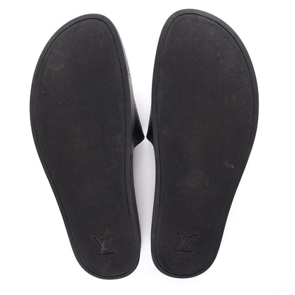 Louis Vuitton Rubber Monogram Eclipse Mens Waterfront Mules 11 Black 5 of 8