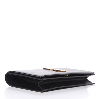 Saint Laurent Grain De Poudre Classic Monogram Kate Clutch Black 4 of 13