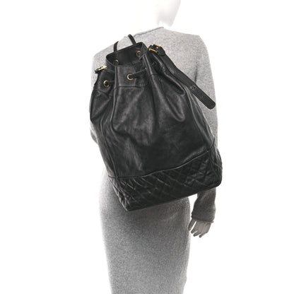 Chanel Caviar Quilted Drawstring Backpack Black 2 of 12