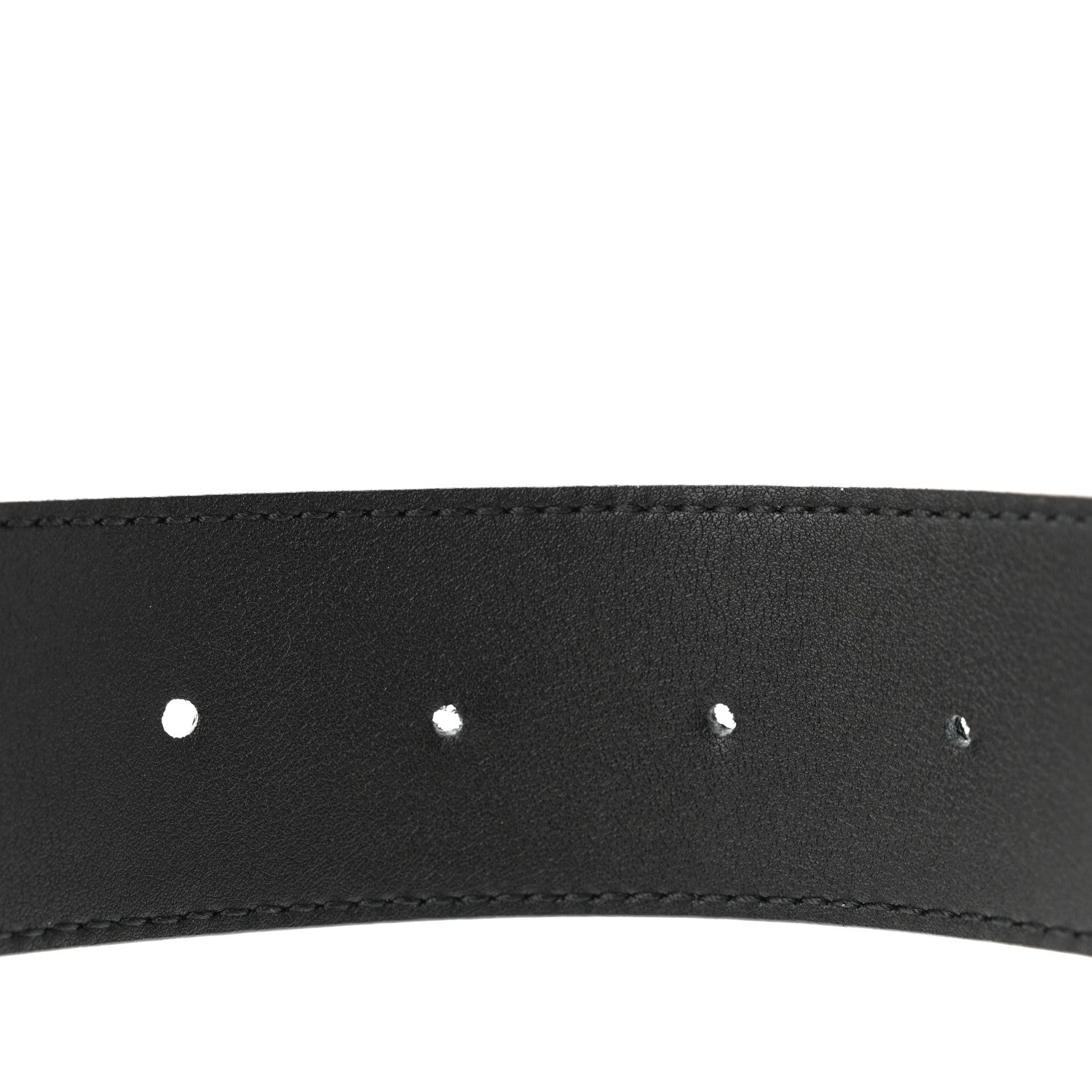 Gucci GG Supreme Monogram Matte Plutone Calfskin Double G 40mm Belt 90 36 Beige Ebony Black 5 of 5