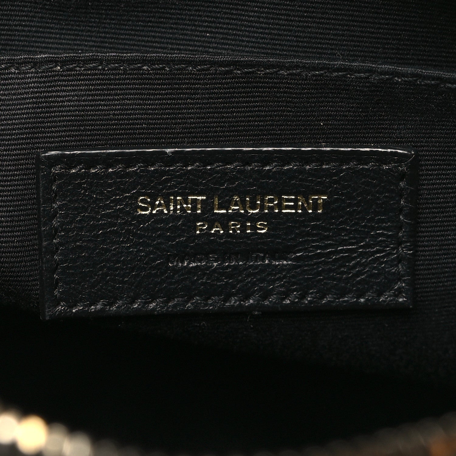 Saint Laurent Calfskin Matelasse Monogram Lou Camera Bag Black 7 of 11