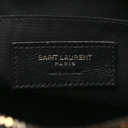 Saint Laurent Calfskin Matelasse Monogram Lou Camera Bag Black 7 of 11