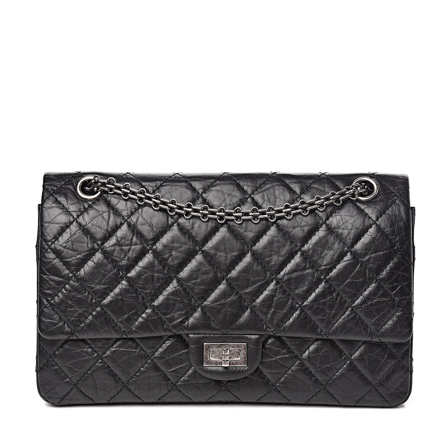 Chanel Aged Calfskin Quilted 2.55 Reissue 226 Flap Black 1 of 12