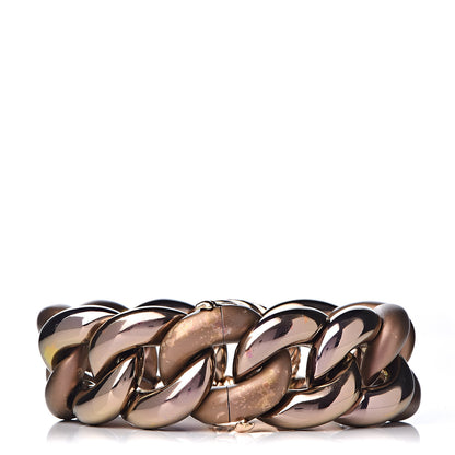 David Yurman Titanium 18K Rose Gold Diamond Belmont Curb Chain Link Bracelet 3 of 8