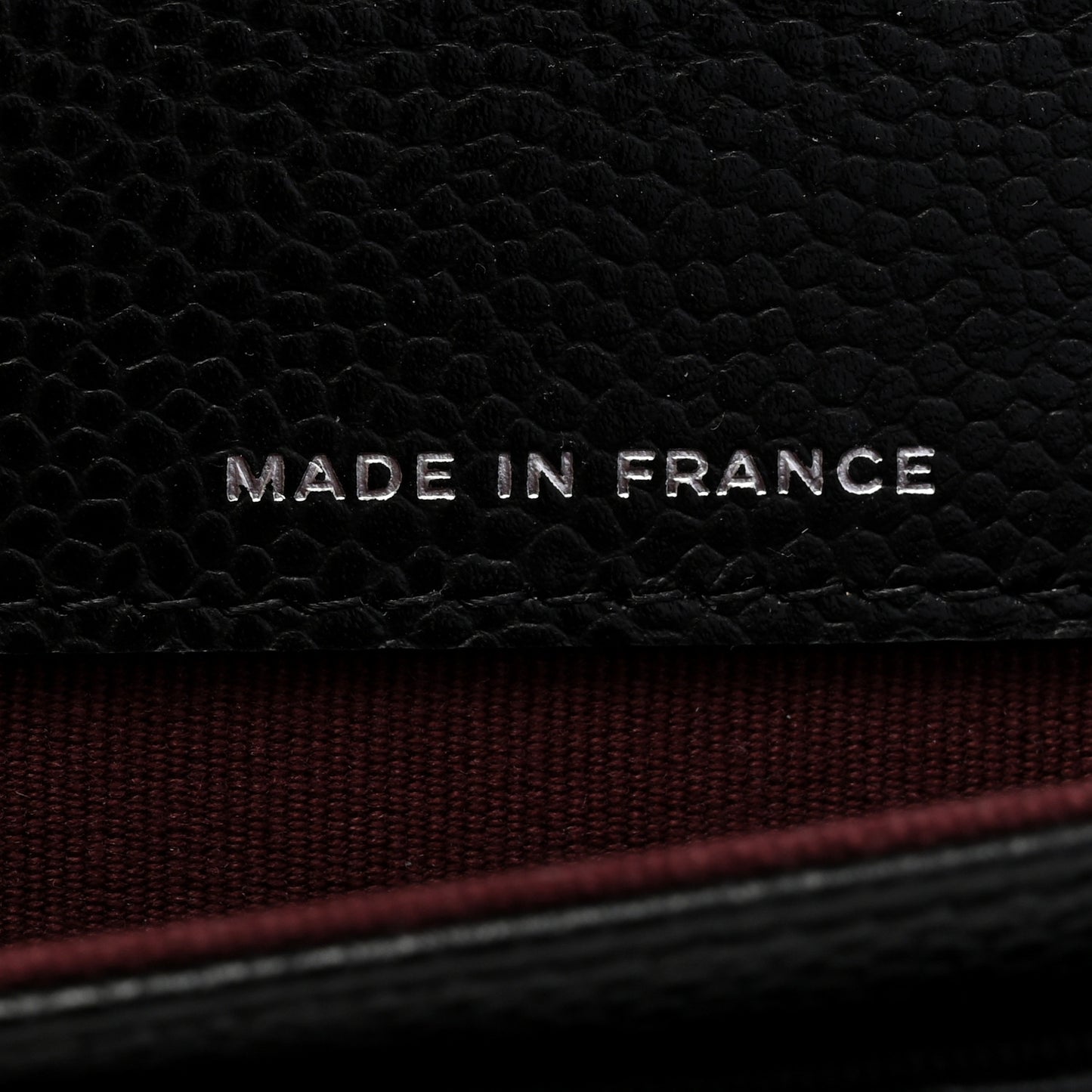 Caviar Quilted Flap Card Holder Wallet Black