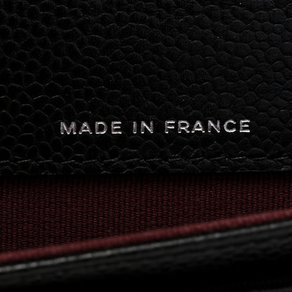 Chanel Caviar Quilted Flap Card Holder Wallet Black 7 of 8