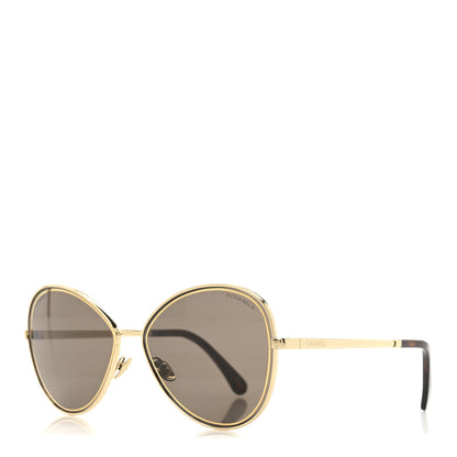 Chanel Metal Frame CC Sunglasses 4266 Gold 1 of 8