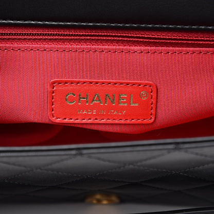 Chanel Calfskin Quilted Enchained Flap Black 6 of 13