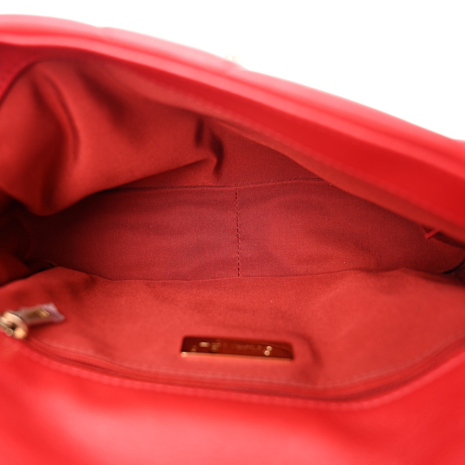 Chanel Goatskin Quilted Medium Chanel 19 Flap Red 5 of 11