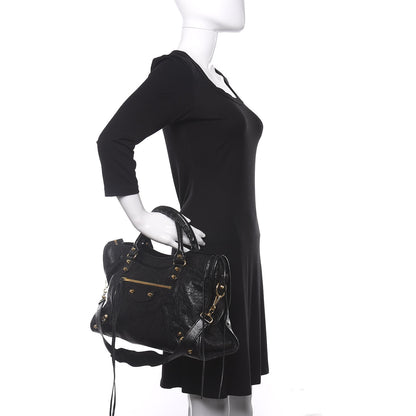 Balenciaga Agneau Classic Gold Hardware City Black 2 of 9