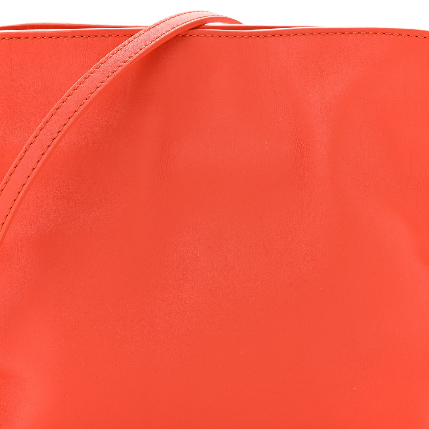 Calfskin Mini Flamenco Knot Clutch Orange